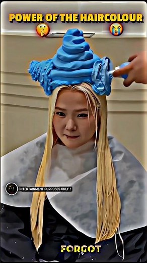 power of the hair colour 🔴🔵