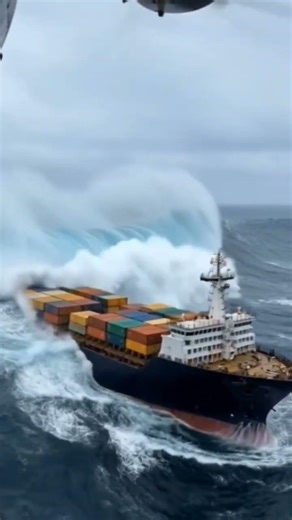 Tanker ship vs Rogue Wave - Survival or Disaster? #extreme #ocean #maritime