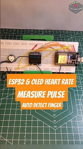 ESP32 Pulse Sensor with OLED Display | Real-Time Heart Rate Monitor Project #ESP32 #PulseSensor#Hear