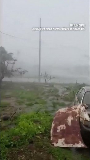 Super Typhoon Bavi Slams Near Guam with 150+ mph Winds | Massive Storm Triggers Alerts | N18S