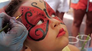 Young Girl Getting Her Face Painted Stock Footage Video (100% Royalty-free) 1009115168 | Shutterstock