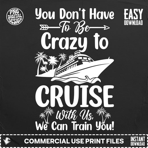 Cruise Digital PNG: Funny Ship Vacation Graphic, Group Travel Trip Instant Download - Etsy