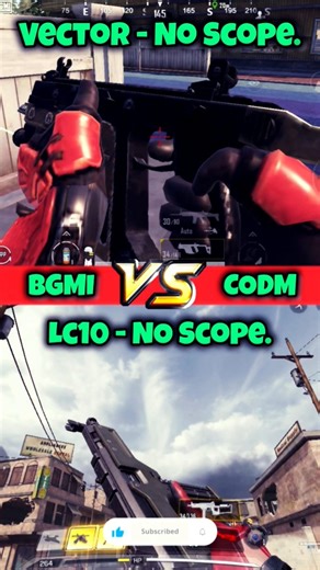 vector no scope challenge😱 bgmi vs codm #vector #viral #top