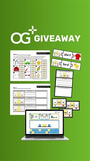 IMSE's Orton-Gillingham on Instagram: "🎉 GIVEAWAY ALERT! 🎉 We're giving away two teacher-favorite resources: OG+ Encoding and Decoding Printable Activity Set - K-2 (300+ pages of engaging Orton-Gillingham practice!) OG+ Drag and Drop Dictation Slide Bundle - K-2 (interactive Google Slides for dictation practice!) Special thanks to IMSE Reader Leader @GrowingWithGroter (Mary Jo Groter) for sharing incredible videos of these resources in action in her classroom! 🌟 These res