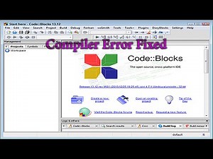 Compiler Error in Codeblocks [Fixed] 1000% Working