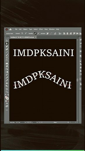 Moving Text Effect in Adobe Illustrator | Text on Path Tutorial 🔄✨