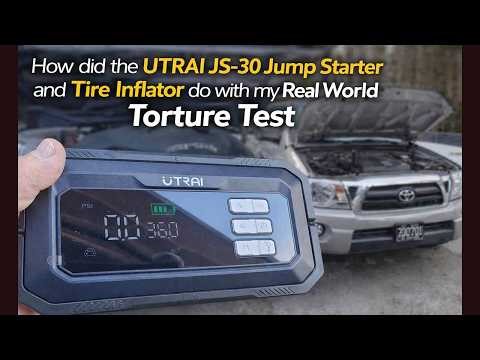 Review and Torture Test of the UTRAI JS-30 Jump Starter and Tire Inflator.