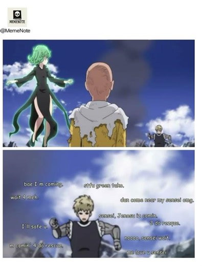 OPM funny memes 🤣 #saitama #genos #tatsumaki #dattebayo