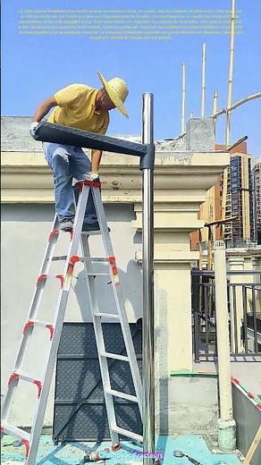 Assemblage d'un escalier en acier inoxydable : Une œuvre en construction