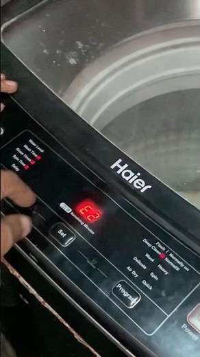 Haier washing machine E2 error solutions