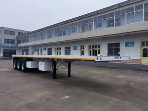 [Hot Item] 20FT 40FT 45 FT Platform Container Cargo Semi Traier for Sale