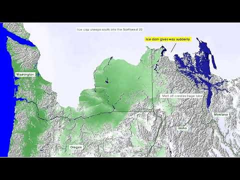 Missoula Floods Video an animated illustration of one scenario
