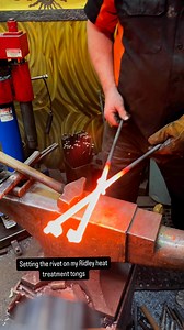 24K views · 194 reactions | Weird tongs.Setting the rivet on one of...