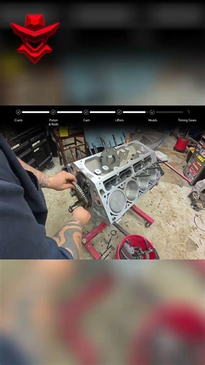 Building a CAR ENGINE from SCRATCH! 🤯 #shorts #engineering #diy