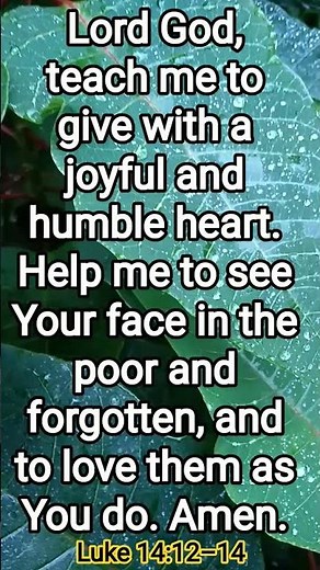 Give Without Expecting Back — GOD WILL REPAY YOU! 💖 - Luke 14:12–14