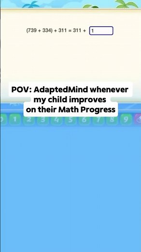 POV: The AdaptedMind math learning app every time my child’s math skills improve ➡ 🎉📈#ParentHacks