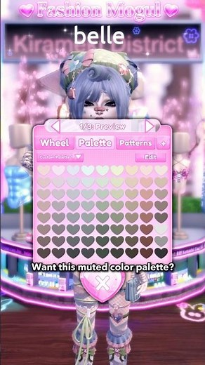 Get My Muted Custom Color Palette Tutorial on Dress to Impress! #dresstoimpress #dti #dtiroblox