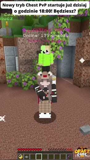 Wbijaj na serwer, ip to CraftCube.pl! #craftcube #lifesteal #serwerminecraft #mcpolska #foryou #dc #minecraft #chestpvp