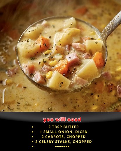 2.2K views | 凜 Creamy Ham and Potato Chowder Hearty • Creamy •...