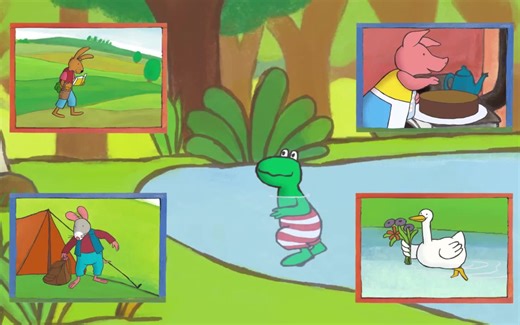 【青蛙弗洛格成长故事】经典绘本中文版英文版PDF+配套视频+手工+音频