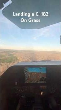 Landing a C-182 on Grass #aviation #airplane #landing #cessna #c-182 #louisiana #grassstrip #howto