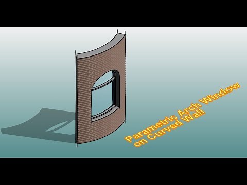 Everyday Revit (Day 317) - Parametric Arch Window on Curved Wall