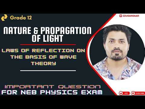 Laws of Reflection based on Wave Theory | Class 12 | Waves and Optics | Physics | NEB | Edusansaar