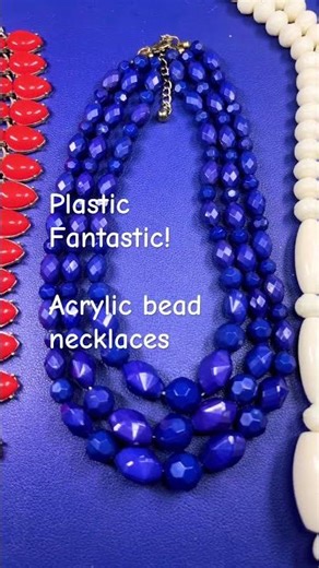 Acrylic bead necklaces, bold & colorful!