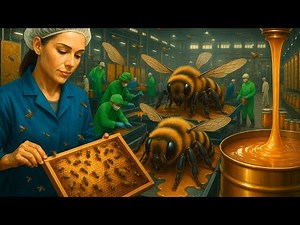 Inside the World’s Largest Honey Factory:From Giant Bee Farms to Premium Bottled Honey(Full Process)