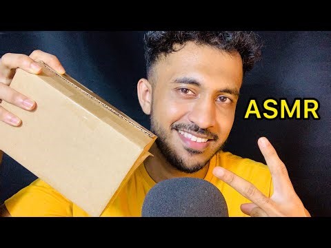 ASMR Scratching And Tapping Cardboard Box