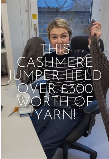 Turning an Old Cashmere Jumper Back Into Yarn