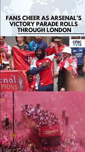 Arsenal Paint Streets Red As Fans Celebrate Premier League Triumph | Arsenal’s Title Parade | N18G