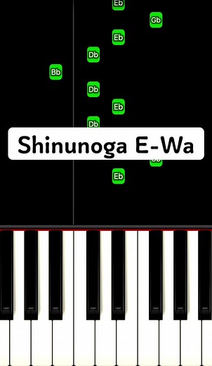 Shinunoga E-Wa Piano Tutorial | Easy Piano Lesson for Beginners