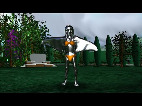 Girl transforms into Avro 707 jet