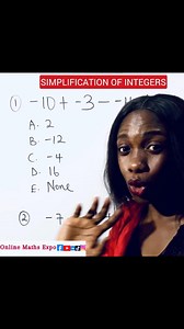 Easy Way to@Simplify Integers. #viralmaths #mathreels #viralfypreels #viralfypシforyou #viralfypシforyoupage #viralfacebookvideo # | Online Maths Expo