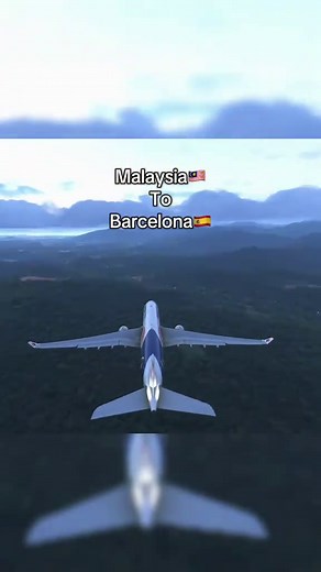 Flight Journey from Malaysia to Barcelona in Microsoft Flight Simulator