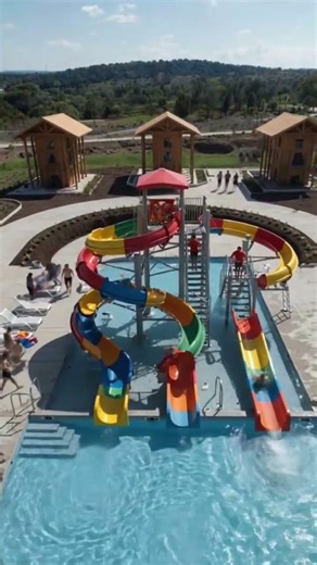 From Dirt Pit to Dream Waterpark 🌊 | Ultimate Slide Park Transformation Timelapse