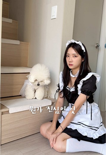 메이드복 입고 길거리 뛰어다니는 여자… 혹시 오늘 나 본 사람..? #메이드복 #할로윈 #fyp #추천