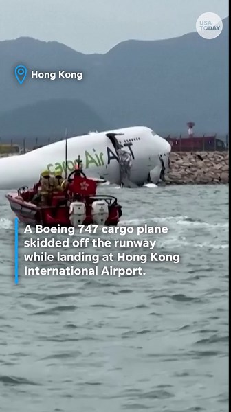 Boeing 747 crash at Hong Kong airport kills two