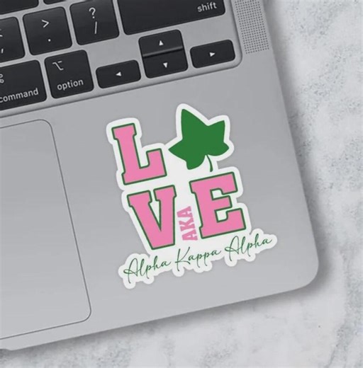 Alpha Kappa Alpha Love Sticker AKA Vinyl Sticker, Waterproof Decal, Gift for Family, Gift for Friends - Etsy