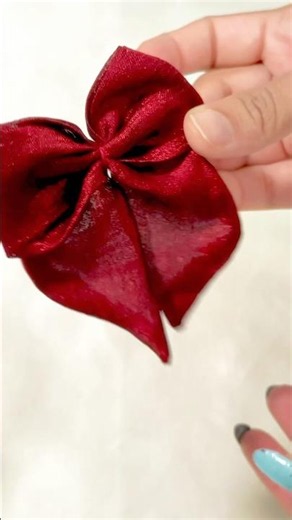 Let’s make this satin bow together. 🎀 #hairbows #scrunchies #hairgoals #handmade #shorts #hairgoals