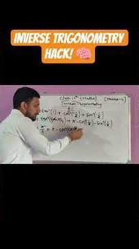 Inverse trigonometry mean value range domain exercise 2.1 que 11 #shortsviral ।💯💯।#trending #shorts
