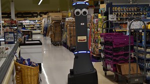 "Marty" the robot working at Giant Food Stores