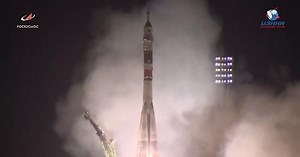 Soyuz crew launches into space