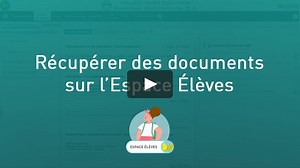 PRONOTE pour les familles - Récupérer des documents