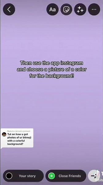 Tutorial on Creating Bitmoji Pose with Instagram Background