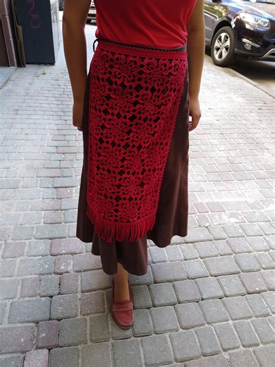 Crochet Hip Scarf Belt, Waist Scarf, Festival Accessory Wrap Lace - Etsy