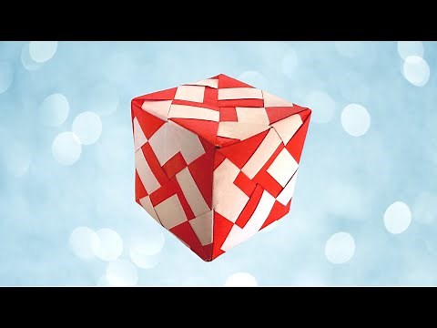 Origami Cube - 12 units- sonobe unit variations