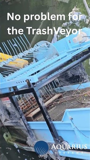 Even a Full-Size Pallet Is No Match for This River Cleanup System