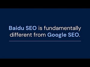Baidu SEO China Search Engine